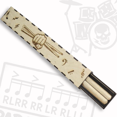 Подарунковий футляр для барабанних паличок StarSticks з принтом — стильна упаковка для справжнього барабанщика