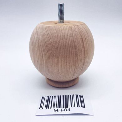 Меблеві ніжки дерев'яні з вільхи | Комплект з 4 шт | Висота - 80 мм Товщина - 85 мм