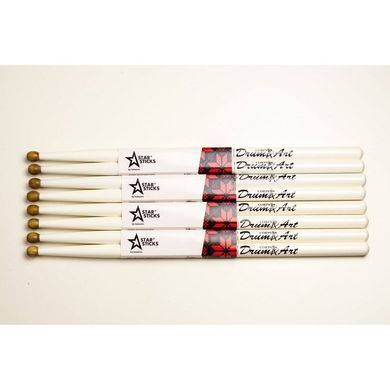 Барабанні палички StarSticks DrumArt Corps White