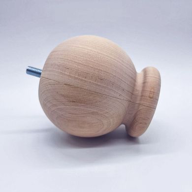 Мебельные ножки деревянные с Ольхи | Комплект из 4 шт | Высота - 90 мм Диаметр - 90 мм