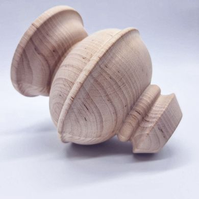 Brötchenfüße aus massiver Erle | Möbelbeine | Höhe: 100 mm | Modell МН-22