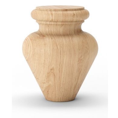 Меблеві ніжки дерев'яні з вільхи | Комплект з 4 шт | Висота - 100 мм Товщина - 82 мм